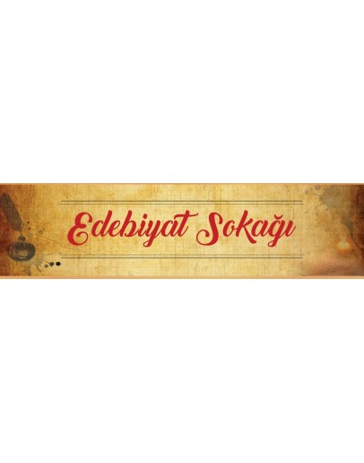 Edebiyat Sokağı Giriş Yazısı